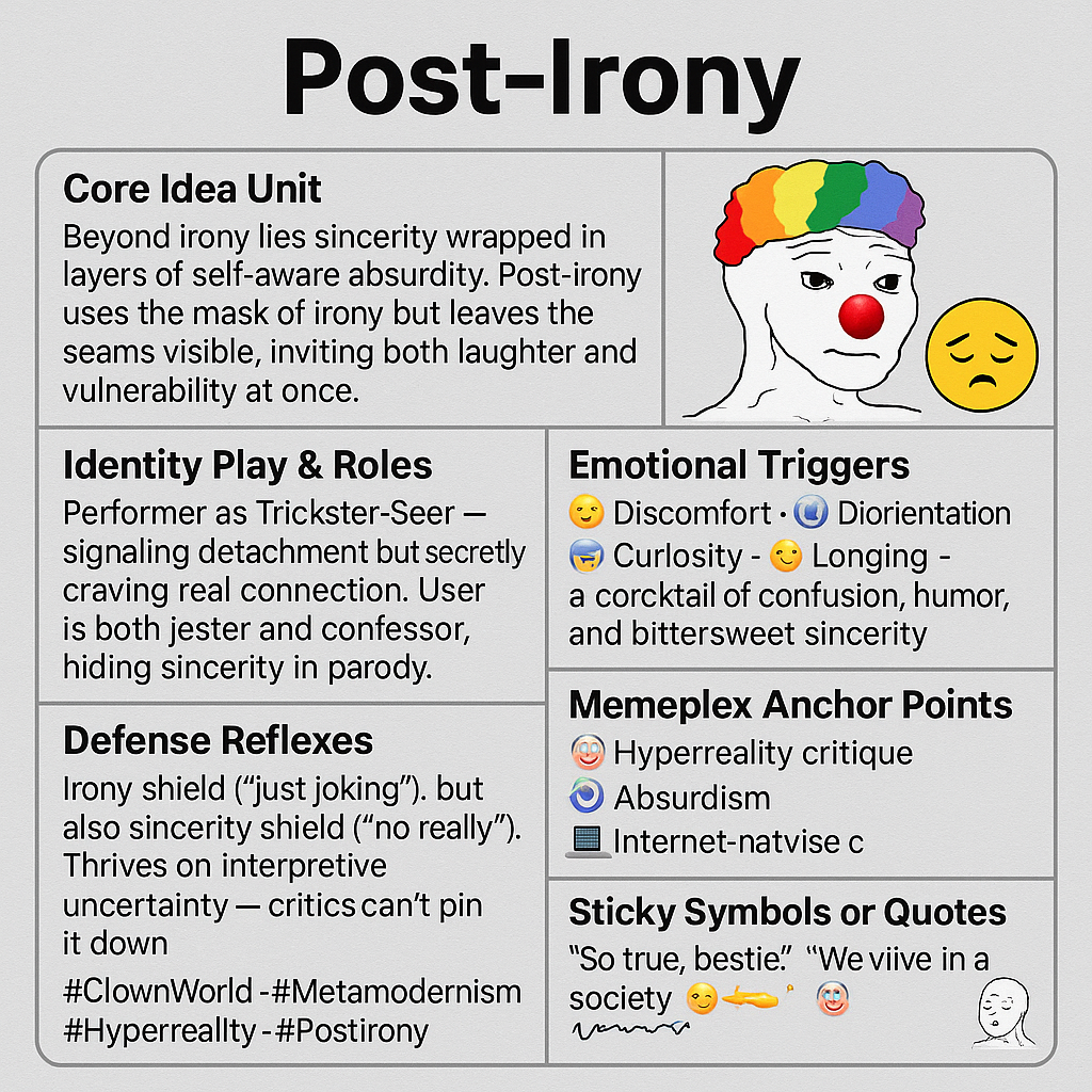 Post-Irony - Sincerity